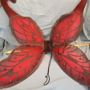 Huge, Red Butterfly or fairy wings